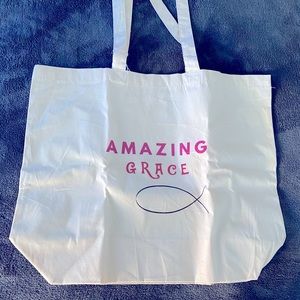 Amazing Grace X-Large Canvas Tote Bag